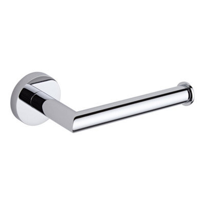 Homestylestore Chrome Round Wall Mounted Bathroom Toilet Roll Holder - image 1