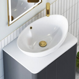 Royal Bathrooms Avenza 600mm Matt Obsidian Black Wall Hung Bathroom Countertop Vanity Unit 1 Drawer With Amaze Basin - thumbnail 7