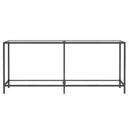 Berkfield Console Table Transparent 180X35X75.5 Cm Tempered Glass - thumbnail 3