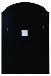 "Mirroroutlet Curva - New Black Edged Dual Arch Curved Edge Over Mantle And Wall Mirror 47""x31"" (120Cm X 80Cm)" - thumbnail 8