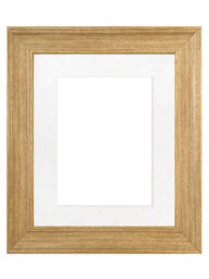 Frames By Post Scandi Oak Frame With White Mount For Image Size A3