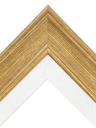 Frames By Post Scandi Oak Frame With White Mount For Image Size A3 - thumbnail 3