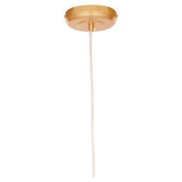 Orsina Gold Dome Pendant Light With Abstract Cutouts, Decorative Hanging Lamp, Ideal For Kitchen Pendant Lighting - thumbnail 5