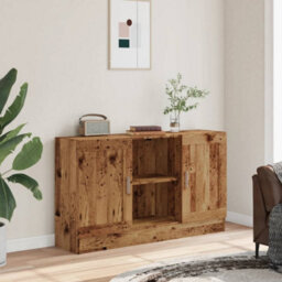 Berkfield Sideboard Old Wood 120X30.5X70 Cm Engineered Wood - thumbnail 3