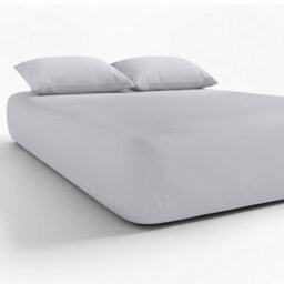 Ameha Silver Dyed Fitted Sheet 30Cm Extra Deep Pocket Soft Easy Care Durable Bed Fitted Sheets Super King, 180 X 200 Cm - thumbnail 5
