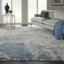 Nourison Rustic Textures Rus08 Grey Blue Rug-160Cm (Circle) - thumbnail 3