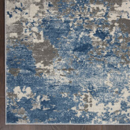 Nourison Rustic Textures Rus08 Grey Blue Rug-160Cm (Circle) - thumbnail 5