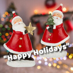Christmas Santa Ornaments Decoration 16Cm X 9.5Cm 2 Pack - thumbnail 4