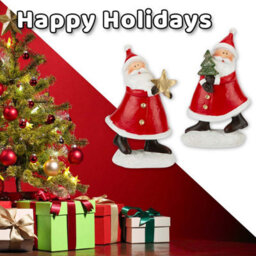 Christmas Santa Ornaments Decoration 16Cm X 9.5Cm 2 Pack - thumbnail 6