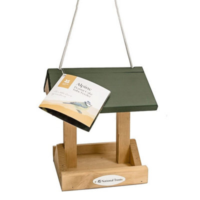 CJ Wildlife National Trust Wooden Alpine Peanut Cake Tube Bird Feeder - image 1