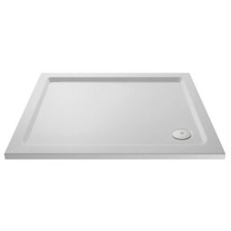 1200mm X 800mm Premium Slip Resistant Rectangular Shower Tray, White Stone Resin - Easy Clean Durable Finish By Balterley - thumbnail 1