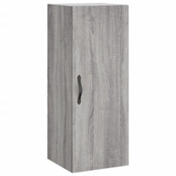 Berkfield Highboard Grey Sonoma 34.5X34X180 Cm Engineered Wood - thumbnail 5
