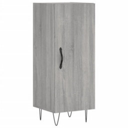 Berkfield Highboard Grey Sonoma 34.5X34X180 Cm Engineered Wood - thumbnail 7