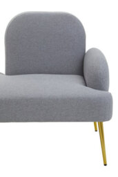 Orsina  Comfortable Left Arm Grey Chaise Lounge, Contemporary Chaise Couch, Elegant Grey Upholstered Lounge Sofa - thumbnail 6