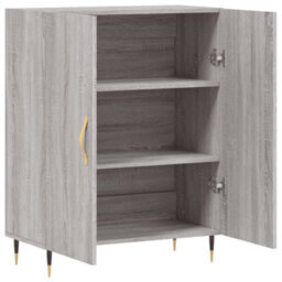 Berkfield Sideboard Grey Sonoma 69.5X34X90 Cm Engineered Wood - thumbnail 6