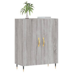 Berkfield Sideboard Grey Sonoma 69.5X34X90 Cm Engineered Wood - thumbnail 3