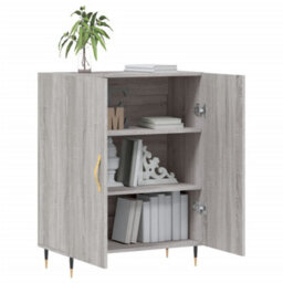 Berkfield Sideboard Grey Sonoma 69.5X34X90 Cm Engineered Wood - thumbnail 4