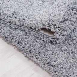 Abaseen 60X110 Cm Silver Shaggy Rug - Soft Touch Thick Pile Modern Rugs - Washable Area Rugs For Home And Office - thumbnail 4