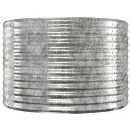 Berkfield Garden Planter Powder-Coated Steel 100X100X68 Cm Silver - thumbnail 3