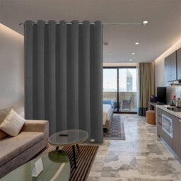 168 X 213Cm Thermal Thick Blackout Curtains Ready Made Eyelet Ring Top Curtain Pair Tiebacks - thumbnail 3