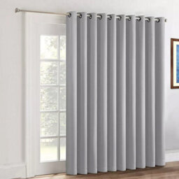 168 X 213Cm Thermal Thick Blackout Curtains Ready Made Eyelet Ring Top Curtain Pair Tiebacks - thumbnail 4