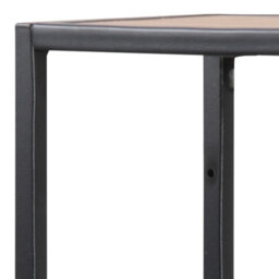 Wyld Haus El Paso Wall Shelf - Matt Black Steel Frame With Wild Oak Effect, 3 Shelves, 750X910X200mm - thumbnail 5
