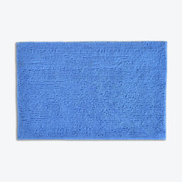 Allure Bath Fashions Chenille Bobble Bath Mat Non Slip 60 X 90Cm - Blue - thumbnail 1