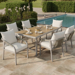 Btm 4 Seater Garden Set, Rope Sofa & Armchairs, Storage Coffee Table, Weatherproof, Grey - thumbnail 2