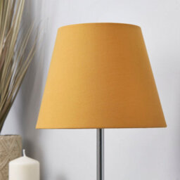 Lighting Collection Soft Tone Tapered Fabric Table Lamp Shade