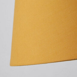 Lighting Collection Soft Tone Tapered Fabric Table Lamp Shade - thumbnail 4