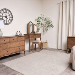 Melody Maison Dark Wood 2 Drawer Dressing Table - Ashwell Range - thumbnail 7