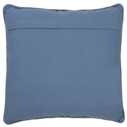 Blue & White Cord Embroidery Cotton Effect Indoor Cushion (L)50Cm (W)45Cm - thumbnail 2