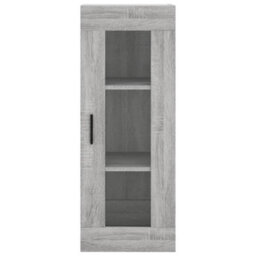 Berkfield Highboard Grey Sonoma 34.5X34X180 Cm Engineered Wood - thumbnail 6