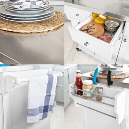 Sobuy Fkw33-W, Luxury Kitchen Trolley  Kitchen Island With Stainless Steel Worktop,white,w132Xd48.5Xh94.5 - thumbnail 8