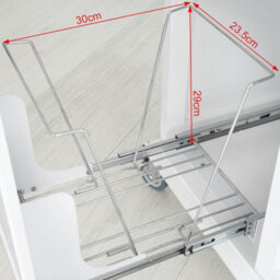 Sobuy Fkw33-W, Luxury Kitchen Trolley  Kitchen Island With Stainless Steel Worktop,white,w132Xd48.5Xh94.5 - thumbnail 4
