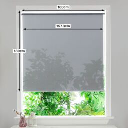 GoodHome Badallo Corded Concrete Grey Daylight & Thermal Roller Blind (W)160Cm (L)180Cm - thumbnail 7