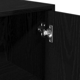 Berkfield Bathroom Cabinet Black Oak 30X30X183,5 Cm Engineered Wood - thumbnail 9