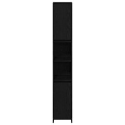 Berkfield Bathroom Cabinet Black Oak 30X30X183,5 Cm Engineered Wood - thumbnail 7