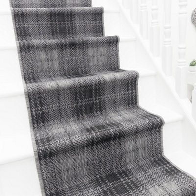 Plaid Stair Runner - Reversible, Durable & Hardwearing Carpet For Stairs & Staircases, Multiple Lengths - image 1