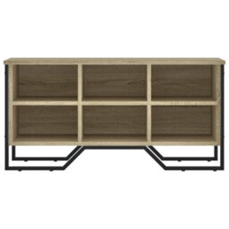 Berkfield Shoe Cabinet Sonoma Oak 90X38X45.5 Cm Engineered Wood - thumbnail 4