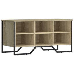 Berkfield Shoe Cabinet Sonoma Oak 90X38X45.5 Cm Engineered Wood - thumbnail 2
