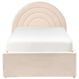 Beliani Kids Ottoman Bed Boucle Anet 90 X 200 Cm (Eu Single) Beige - thumbnail 7