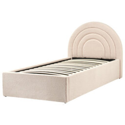 Beliani Kids Ottoman Bed Boucle Anet 90 X 200 Cm (Eu Single) Beige - thumbnail 6