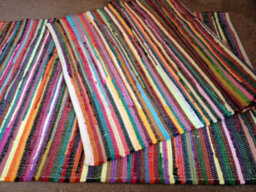 Second Nature Online Rainbow Rug Outdoor And Indoor Multicolour Flat Weave Style 90 Cm X 300 Cm - thumbnail 1