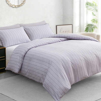 Lazzaro Luxury Super King Duvet Cover Set Ultrasoft Microfibre Bedding Sets Durable Easy Care With Zipper Closure - image 1