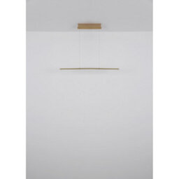 Luminosa Lighting Luminosa Muriella Bar Pendant Ceiling Light Brass-Coloured Matt Satined Glass Shade Led 3000K - thumbnail 6