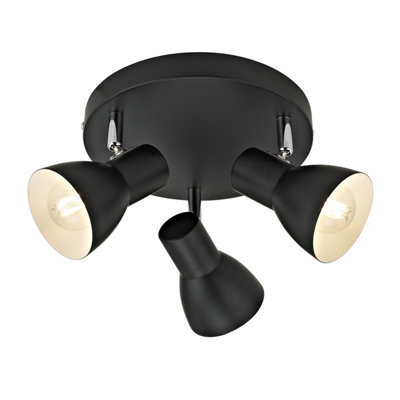 Luminosa Lighting Luminosa Riado Ceiling Spotlight Clusters Black 3Xe14 - image 1