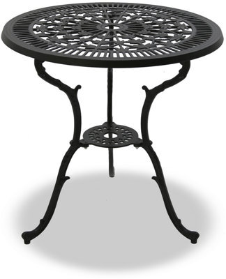 Centurion Supports Tabreez Black Garden And Patio Cast Aluminium Bistro Table - image 1