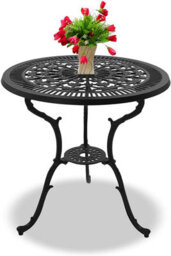 Centurion Supports Tabreez Black Garden And Patio Cast Aluminium Bistro Table - thumbnail 3