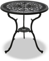 Centurion Supports Tabreez Black Garden And Patio Cast Aluminium Bistro Table - thumbnail 1